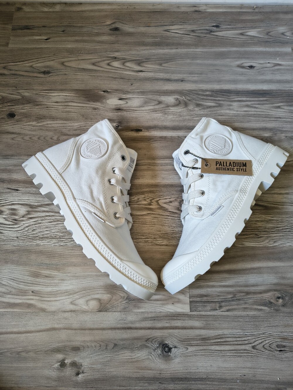 Palladium Pampa Hi High-Top Canvas Sneakers In Star White